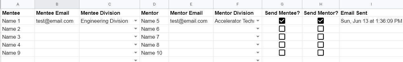 Google Sheets Draft Email Add-On